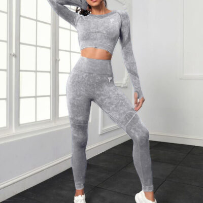 2 piece set Pattern Light Gray